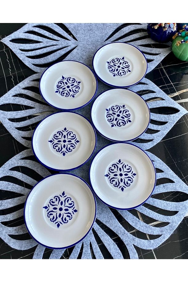 Isırgan Model 6’lı Çay Tabağı: - 1