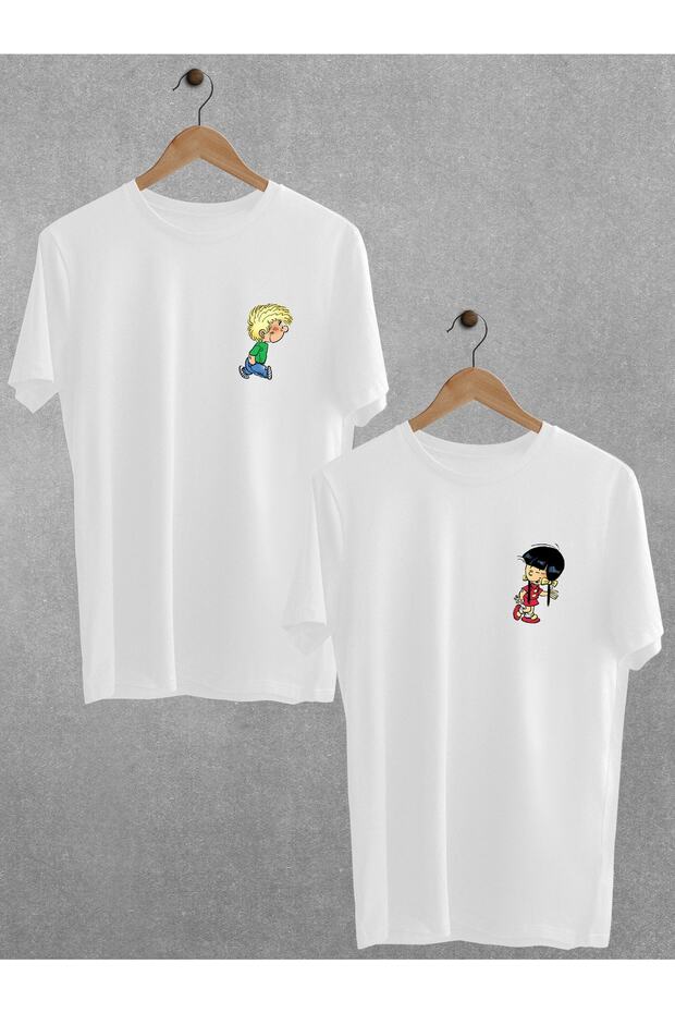 Cedric Chen Printed Lover Couple T-Shirt Black Oversize Lover T-shirt