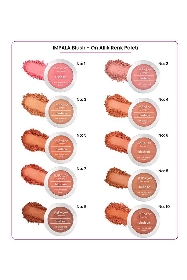 Allık Pembe İnci- Blush on  No: 2 - 4