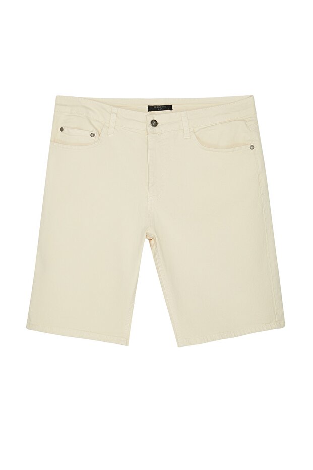 Bej Regular Fit Esnek Kumaş Denim Kot Şort & Bermuda TMNSS23SR00067 - 7