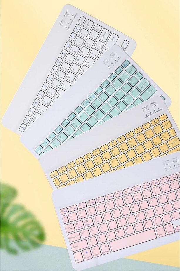 Ipad 10. Nesil 10.9 2022 A2696 A2757 A2777 Uyumlu Kablosuz Bluetooth Klavye Mouse+set - 7