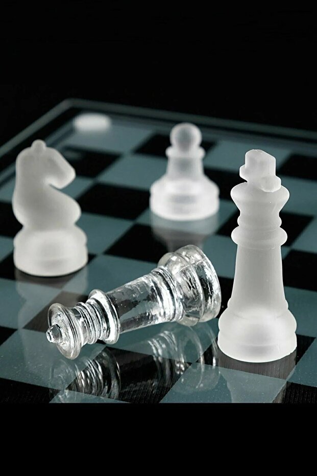 Cam Satranç Takımı 20x20 Cm - 2