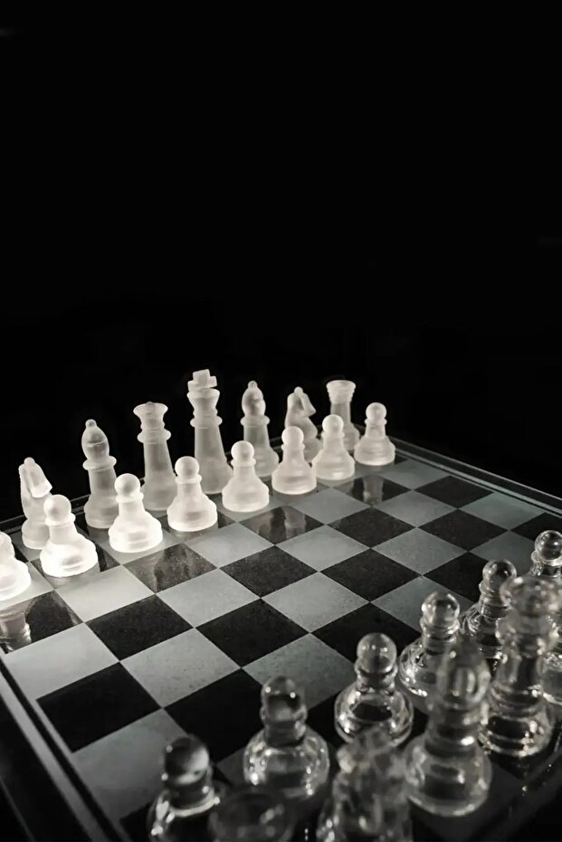 Cam Satranç Takımı 20x20 Cm - 4