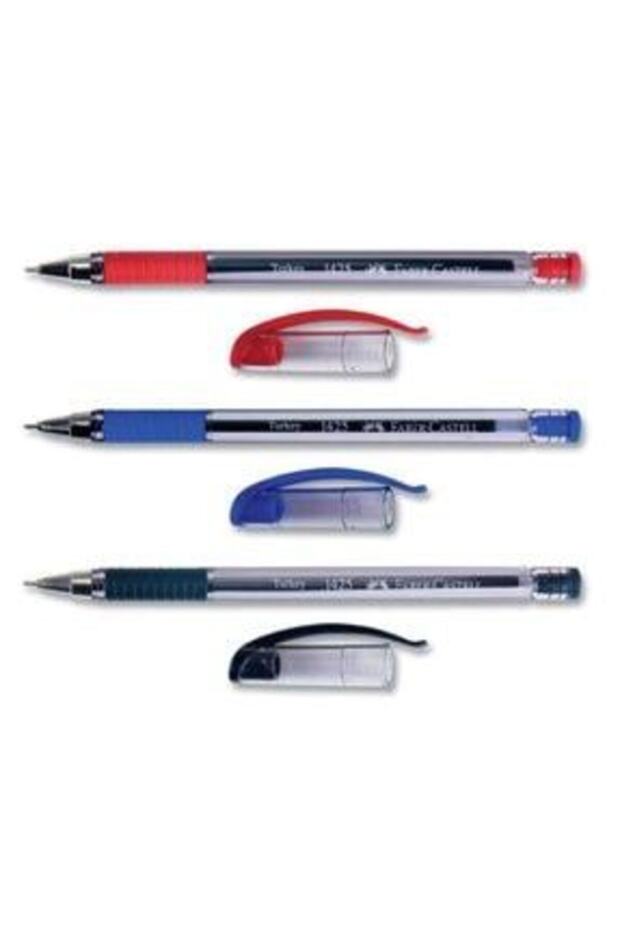 1425 Ballpoint Pen with Needle Tip 3 Pieces (Blue, Black, Red) Ptkfaber123