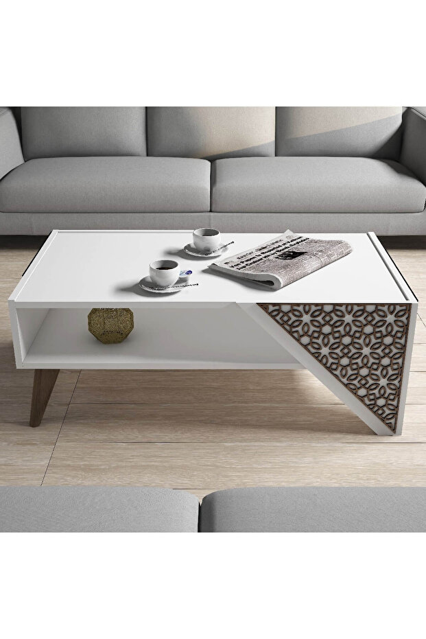 Beril Orta Sehpa - Beyaz - 2