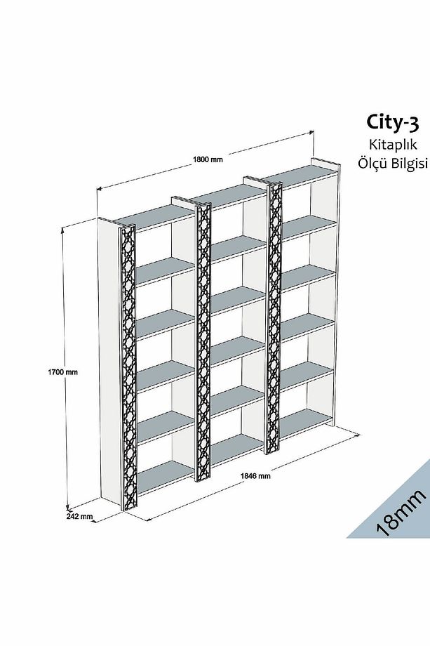 City Üçlü Kitaplık - 3