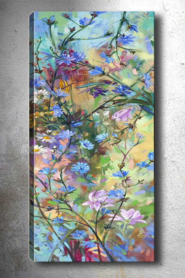 30x90cm Çiçek Kanvas Tablo