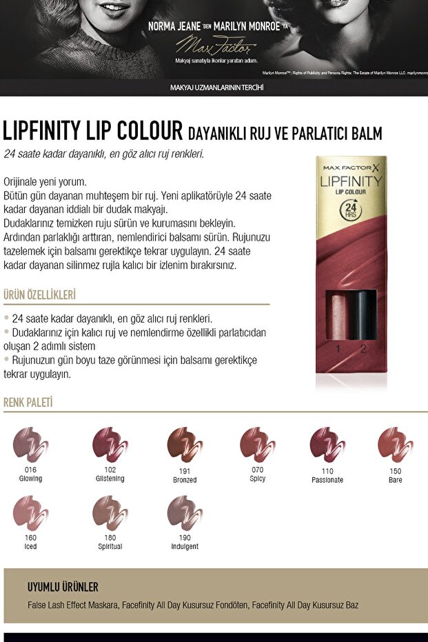 Ruj Lipfinity Lipstick 180 - 5
