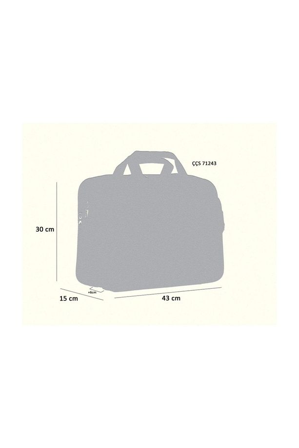 Gri Erkek Laptop/Evrak Çantası Ccs71243Grı - 6