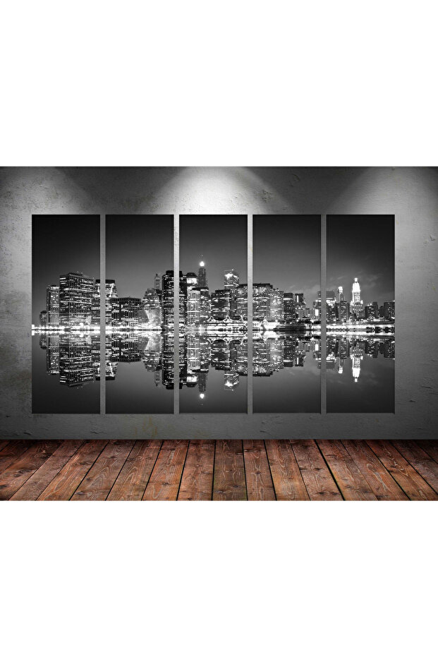 Dev Boyut 5 Parçalı Kanvas Tablo 150x90cm - 1