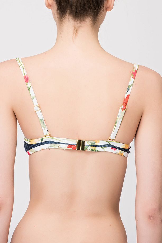 Kadın Desenli Push Up Bikini Üstü CPUD102B08 - 2