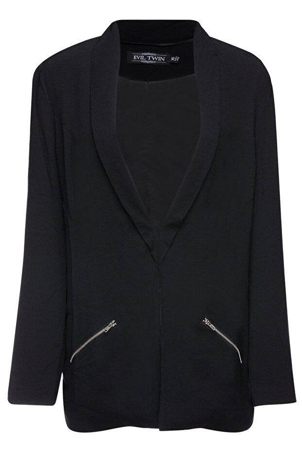 Kadın Siyah Ceket - 4