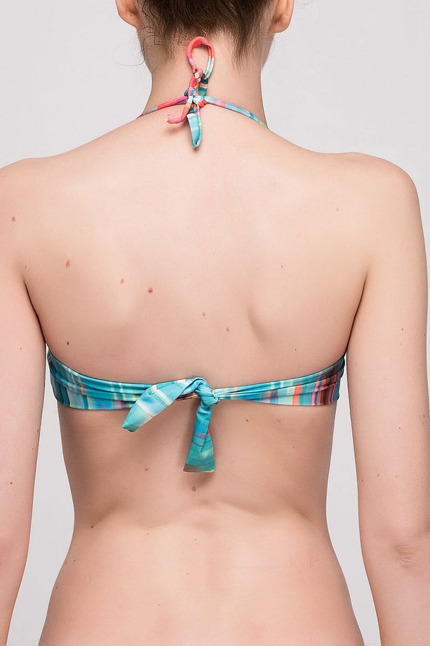 Kadın Desenli Çapraz Bikini Üstü CFAD092B61 - 3