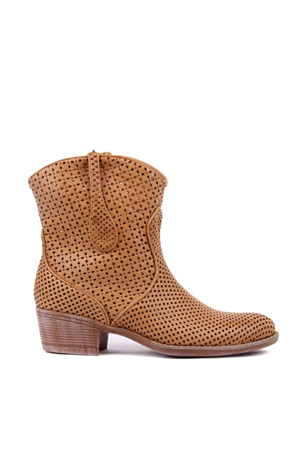 - Genuine Leather Tan Women's Boots 105-2596-Venus