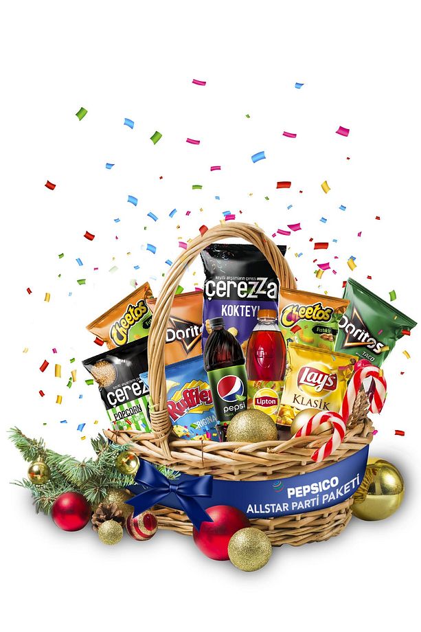All Star Yılbaşı Parti Paketi (8 Adet Cips + 2 Adet İçecek) - 1