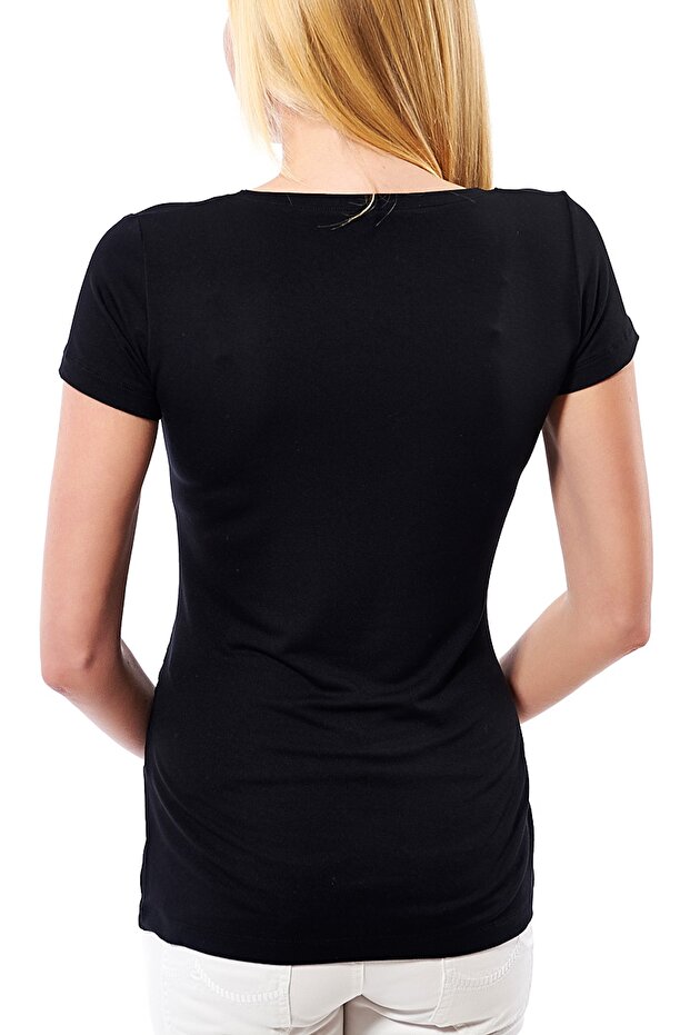 Maternity V-Neck Basic Tshirt - 2