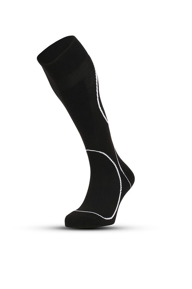 Çizgi Desenli Gri Unisex Çorap - 1