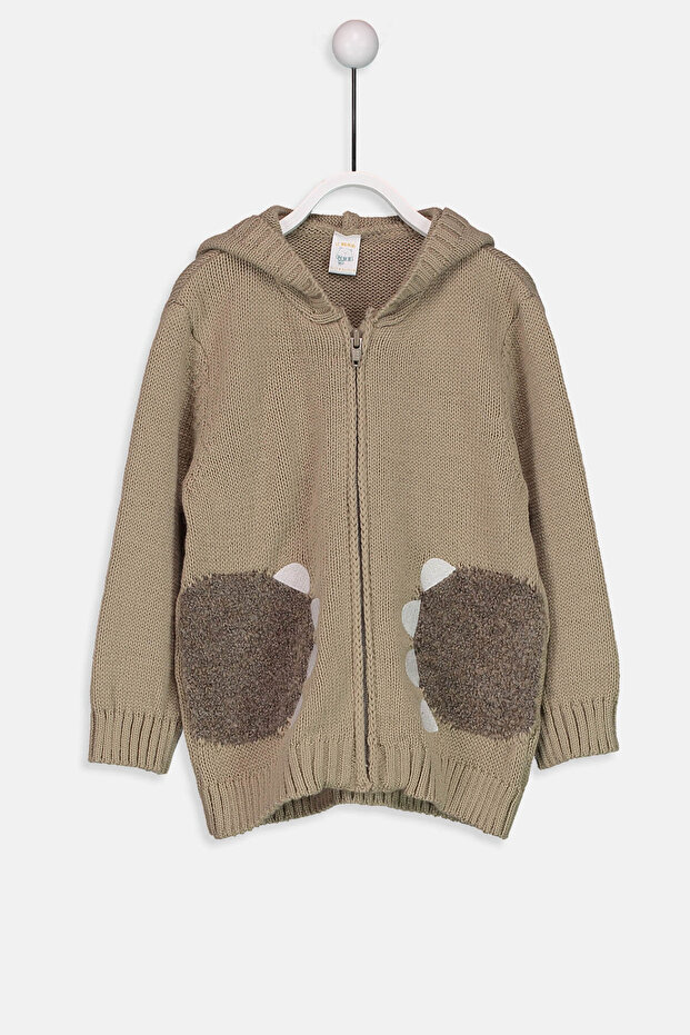 Baby Boy Light Khaki Gve Cardigan