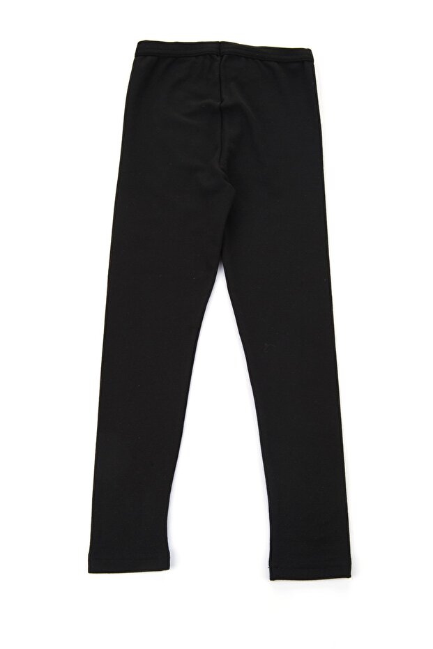 Girl's Black Thermal Bottom 7145