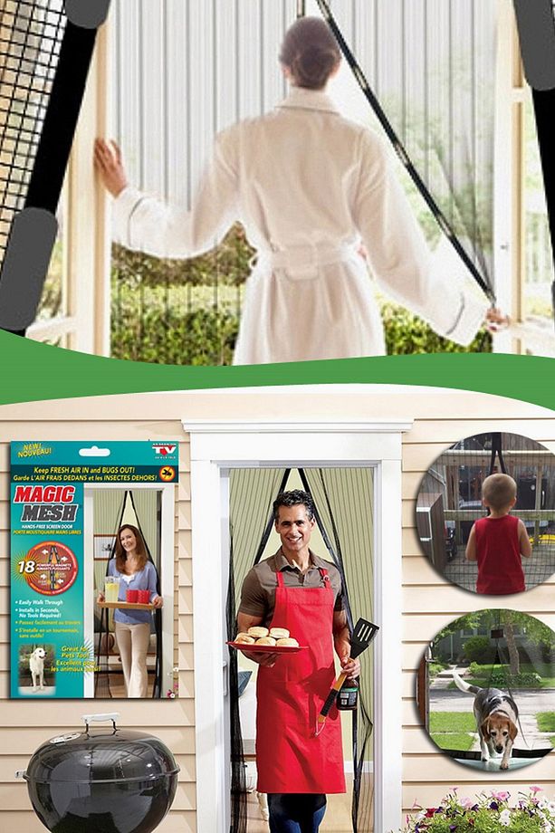 Mıknatıslı Kapı Sinekliği Magic Mesh Siyah YMB.00244.00 - 1