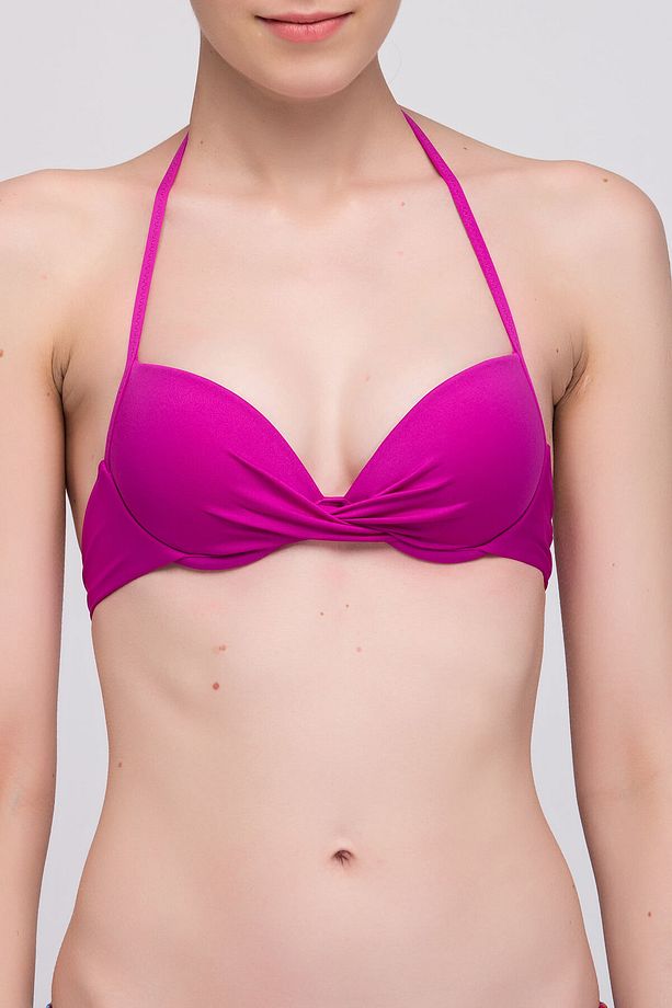 Kadın Koyu Pembe Push Up Bikini Üstü CPUD102B09 - 1