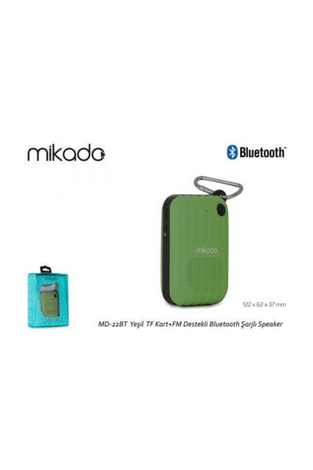 Md-22Bt Yeşil Tf Kart+Fm Destekli Bluetooth Şarjlı Speaker - 3