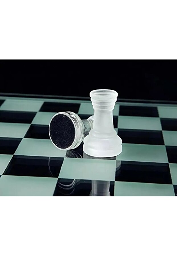 Cam Satranç Takımı 20x20 Cm - 6