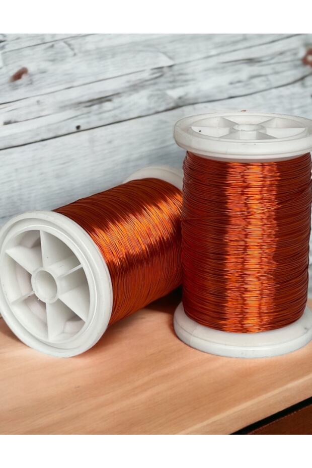 0.30 Mm (100gr- 150m) Orange Colored Copper Filography Wire