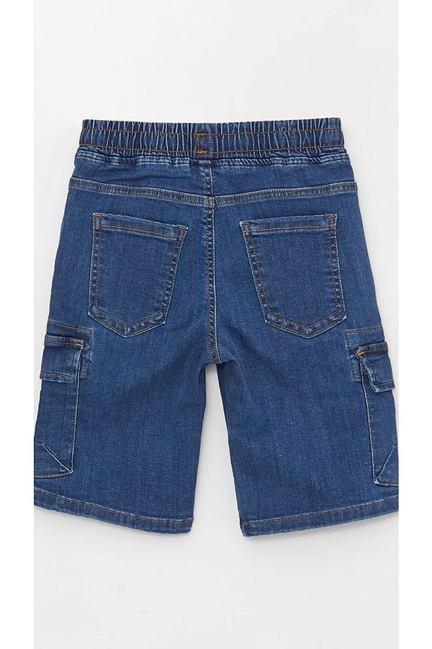 LCW Kids Beli Lastikli Erkek Çocuk Jean Şort - 2