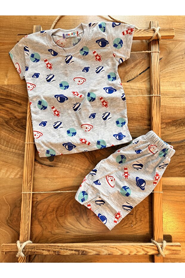 Space Themed Summer Set with Shorts