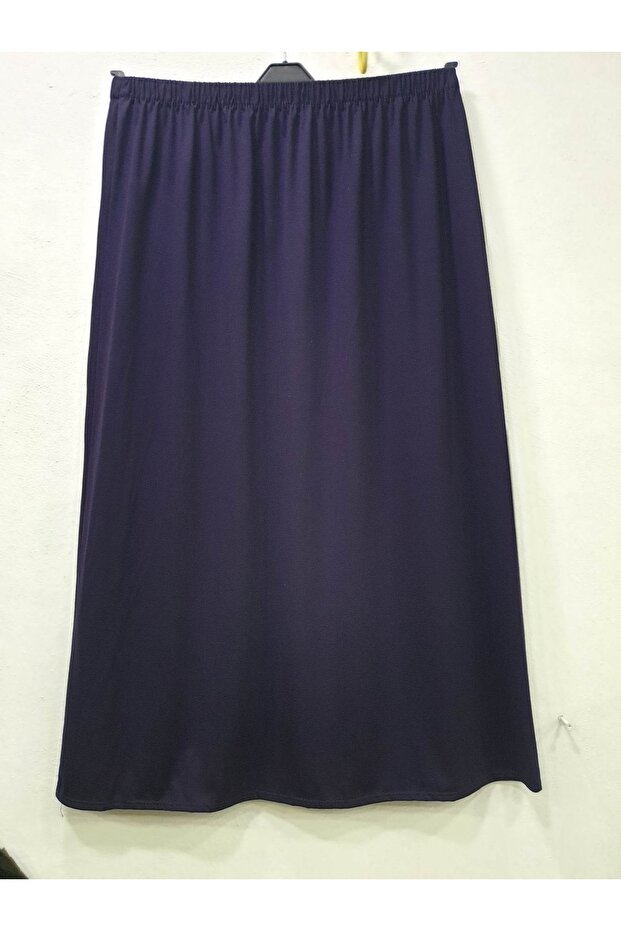 Mother Combed Fabric Solid Color Pencil Elastic Waist Skirt