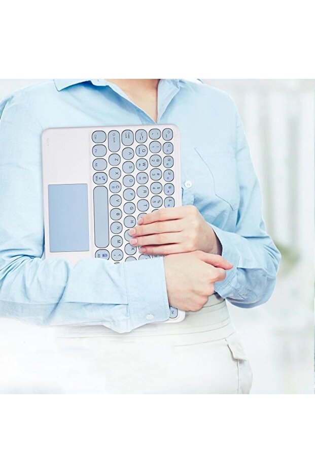 Ipad Air 4/5. Nesil 10.9 Uyumlu Bluetooth Klavye Touchpad Slim Kablosuz Wifi Q Klavye - 5