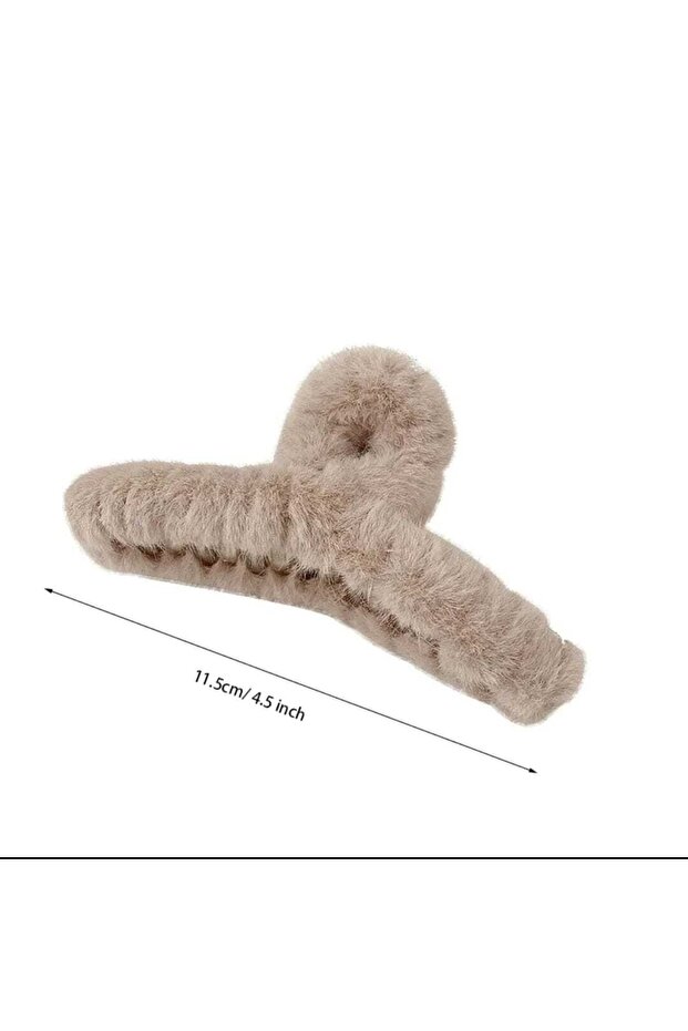 مشبك مزلاج فروي ناعم من القطيفة - 3