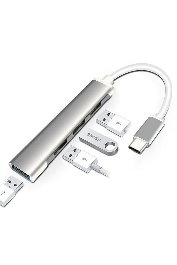 Type-c Usb 3.1 Den 4 Adet Usb 3.0 Hub Otg Çoğaltıcı Adaptörü - 1