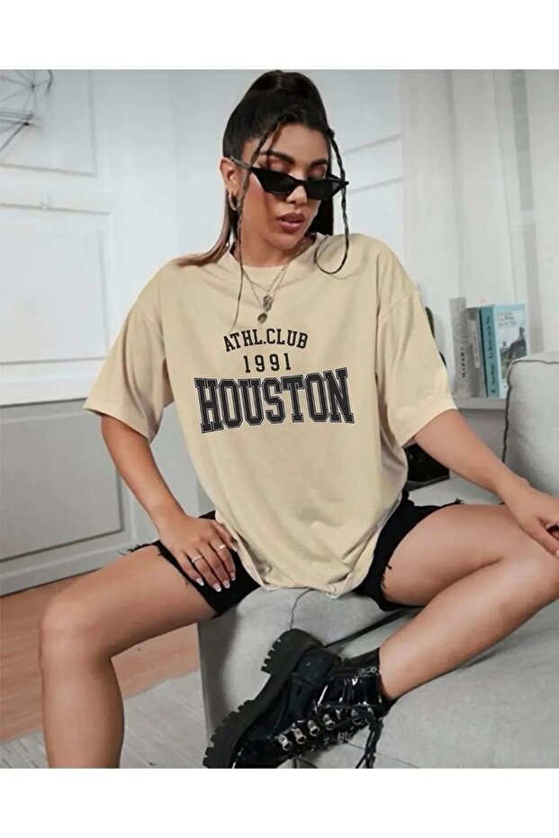 مجموعة تيشيرت بيج هيوستن المطبوع Bejhouston