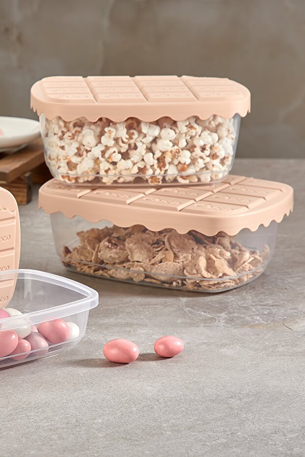 Choco Box 3-Piece Storage Container Set 500 Ml - 2
