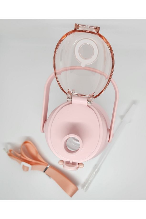 St-6642 Pembe Hippo Tritan 1050ml Tritan Saplı Matara - 3