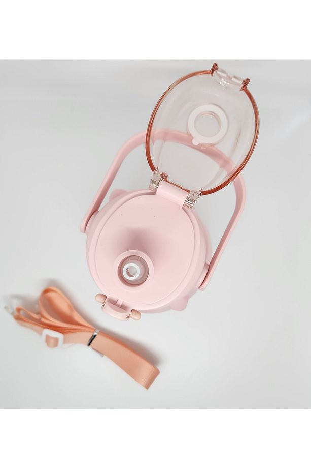 St-6642 Pembe Hippo Tritan 1050ml Tritan Saplı Matara - 4