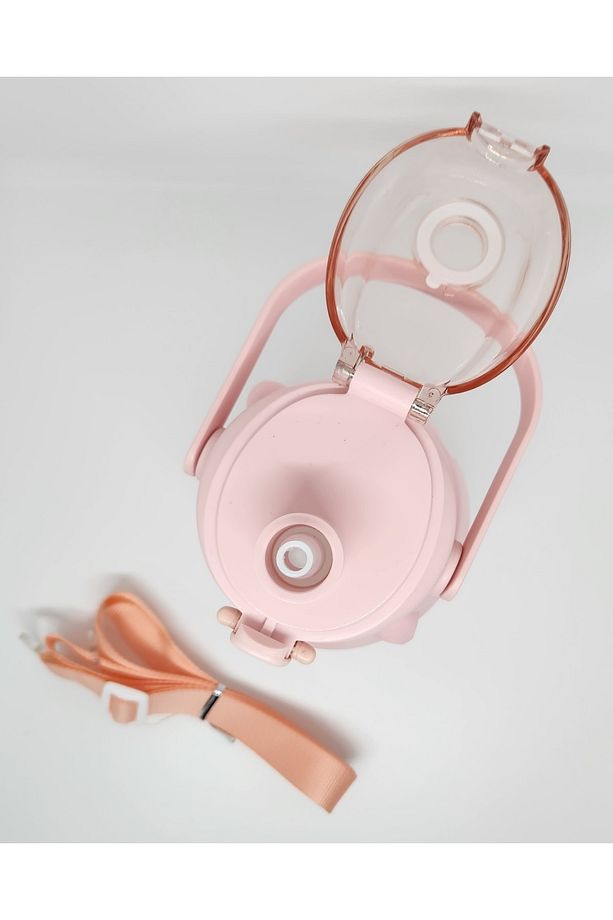 St-6642 Pembe Hippo Tritan 1050ml Tritan Saplı Matara - 5