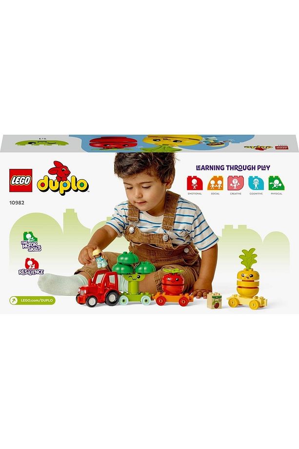 ® DUPLO® İlk Meyve Sebze Traktörü 10982 - Okul Öncesi İçin Eğitici Oyuncak Yapım Seti (19 Parça) - 5