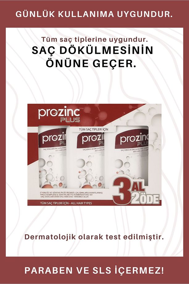 Plus Saç Dökülmesine Karşı Etkili Şampuan 3x300 Ml. - 3
