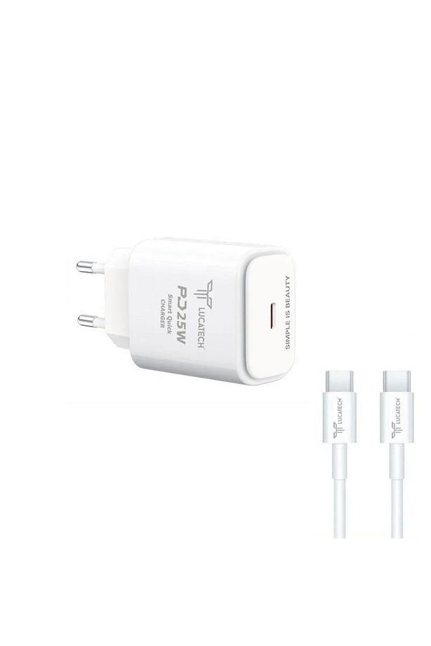 Samsung Type-c 25w Beyaz Hızlı Şarj Aleti - 1