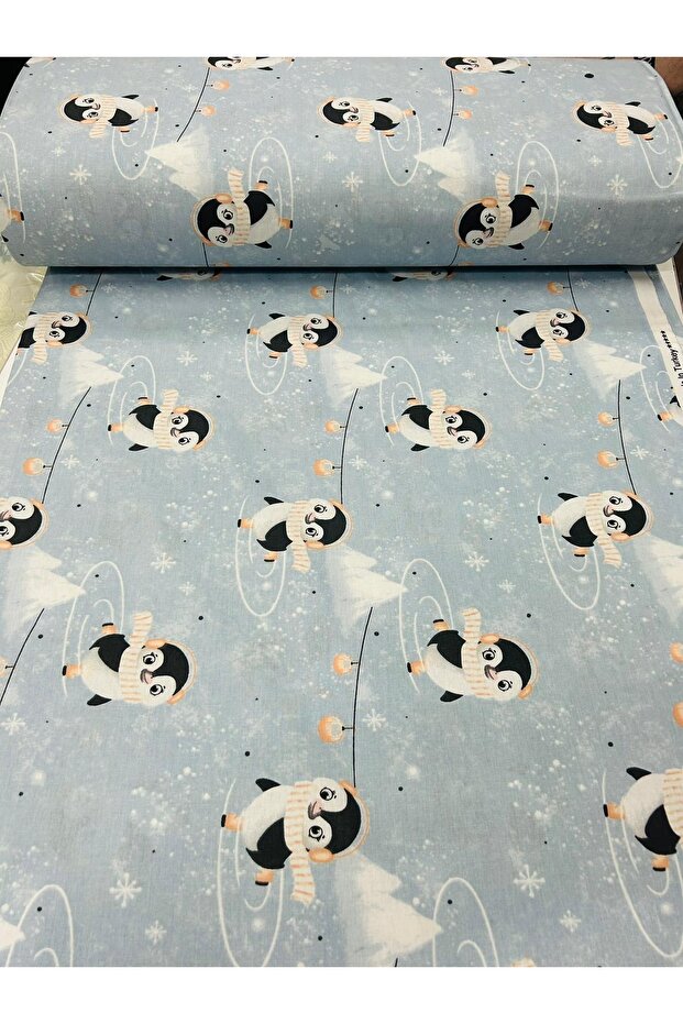 Penguin Poplin Fabric