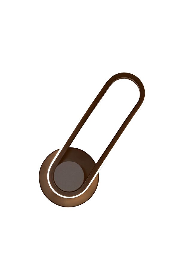 Dekoratif Oval Duvar Lambası Led Aplik, Siyah, 4000k Gün Işığı - 6