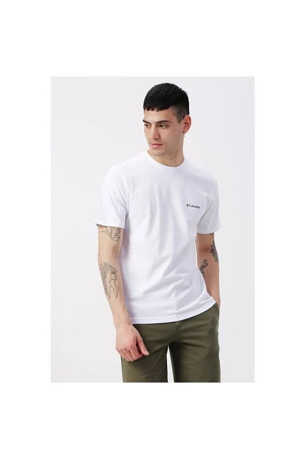 Csc M Basıc Sm Logo Brushed Ss Tee Erkek Tişört Beyaz Cs0282-100 - 1