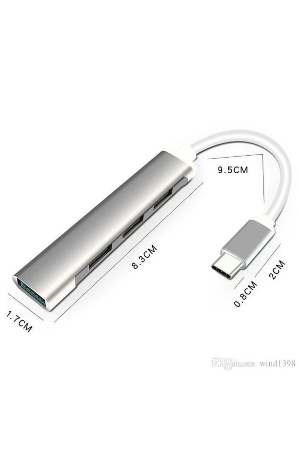 Type-c Usb 3.1 Den 4 Adet Usb 3.0 Hub Otg Çoğaltıcı Adaptörü - 2