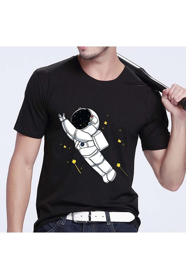 Rüya Astronot Baskı Desen Tişört Mod458 - 1