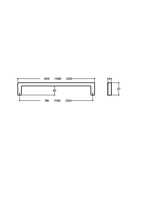 224mm Bb Mat Altın Renk Kulp 1 Adet Sy7938 0224 Bb - 3