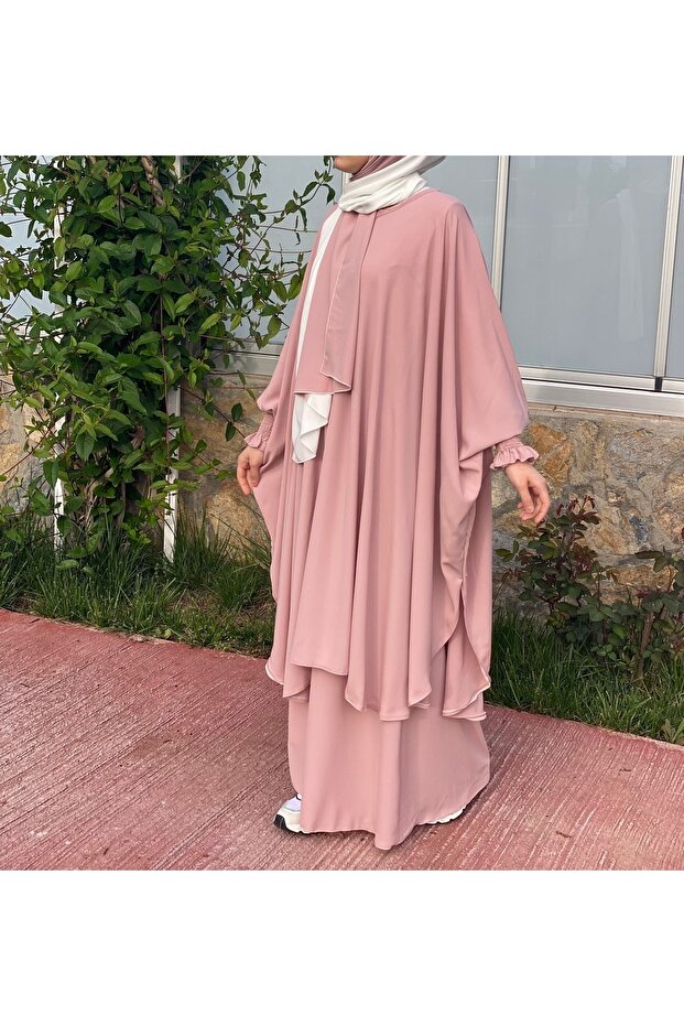 مجموعة مسحوق الوردي