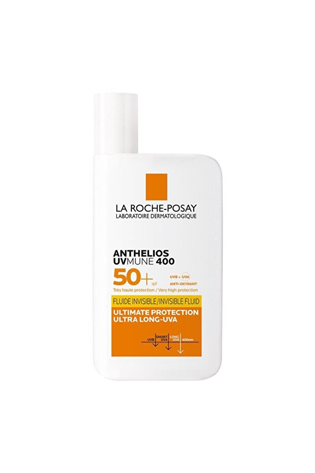 Anthelios Uvmune 400 - Invisible Fluid Face Sunscreen Spf50+ 50ml Normal/combination Skin